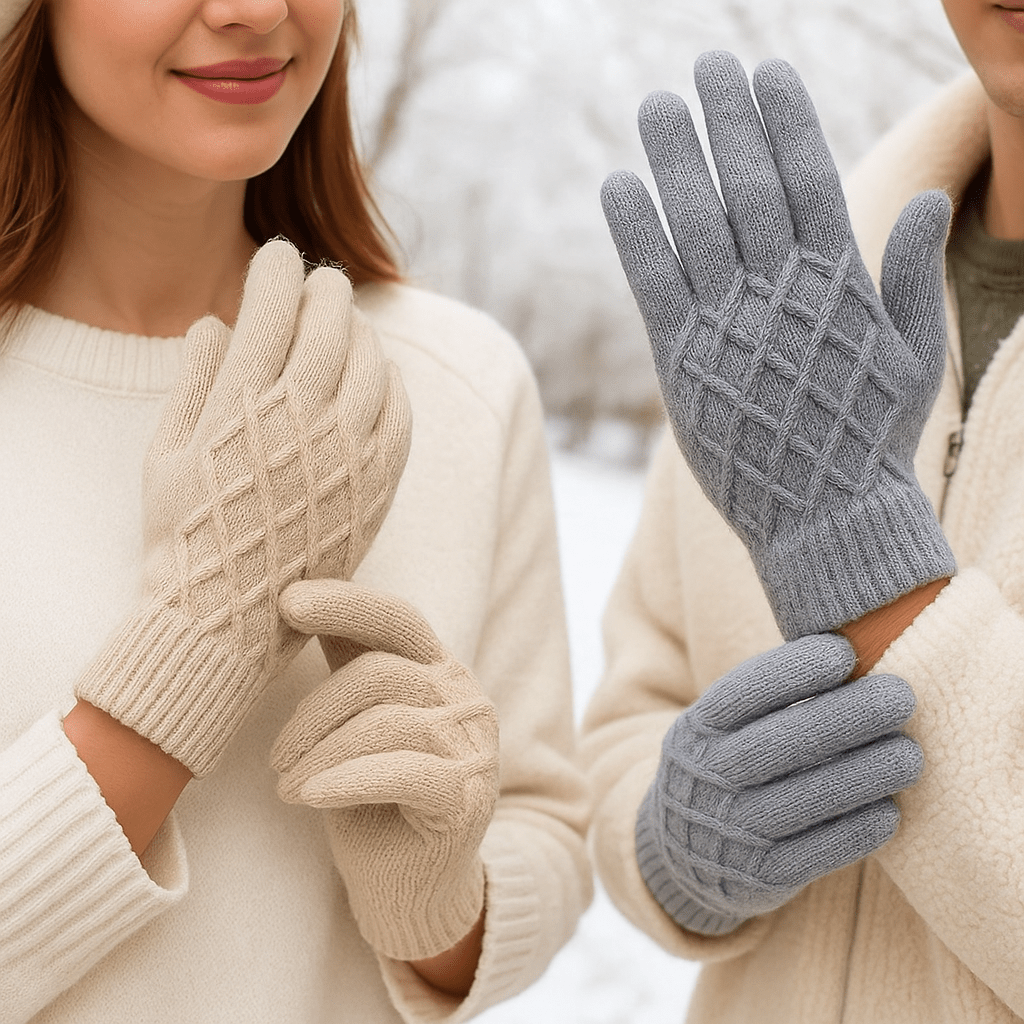 Warm Touchscreen Winter Gloves - 2 Pairs - Insulated Fleece