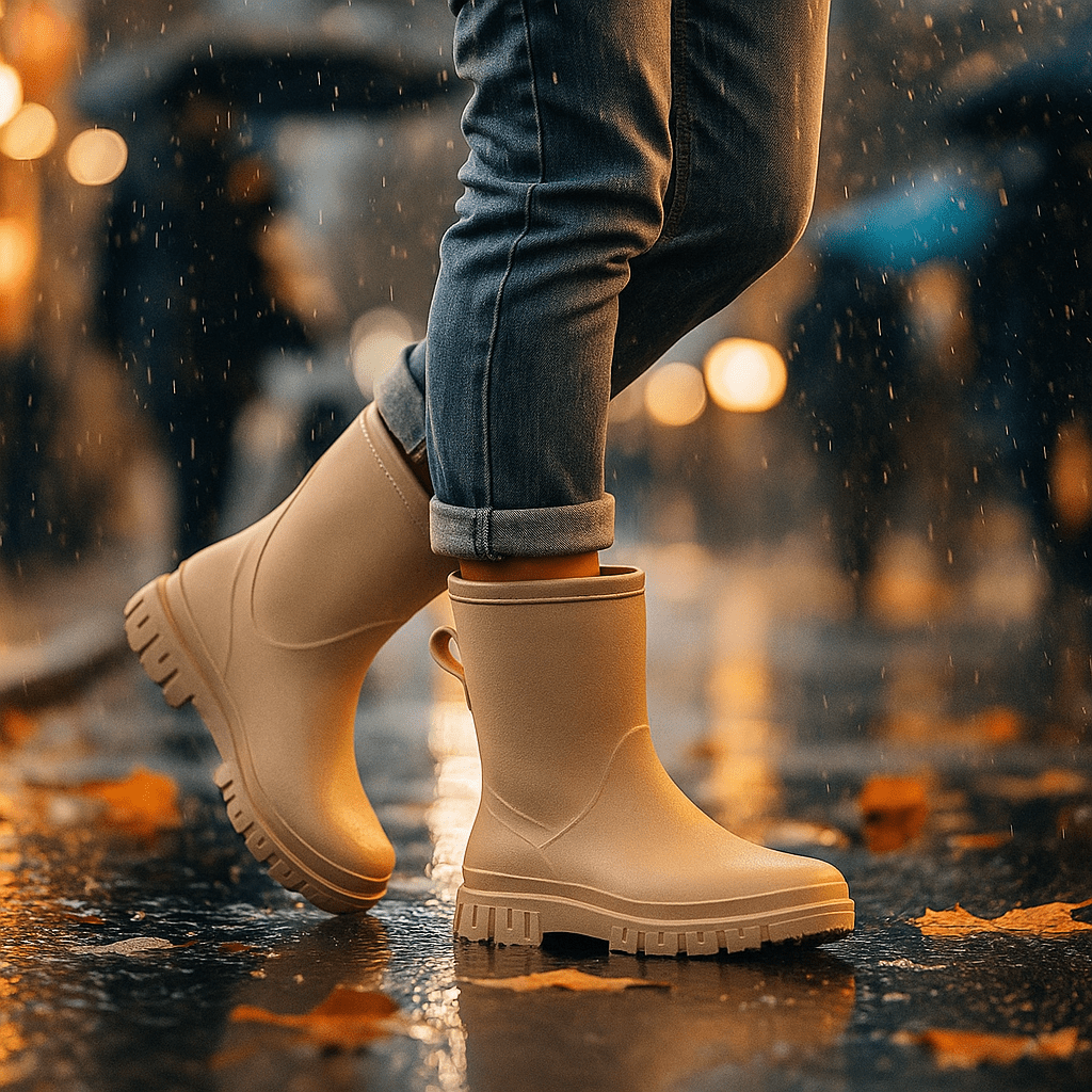 Warm Waterproof Fleece-Lined Women's Winter Wellies - Slip-On