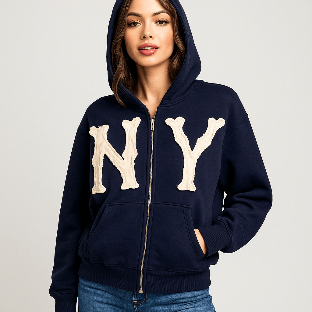 Daily Cotton Zip-Fastening Cardigan - Comfort - Style