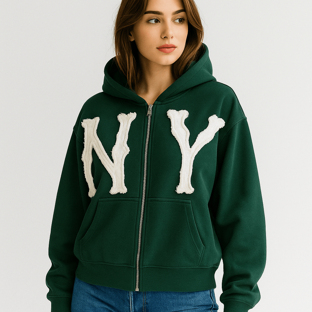 Daily Cotton Zip-Fastening Cardigan - Comfort - Style