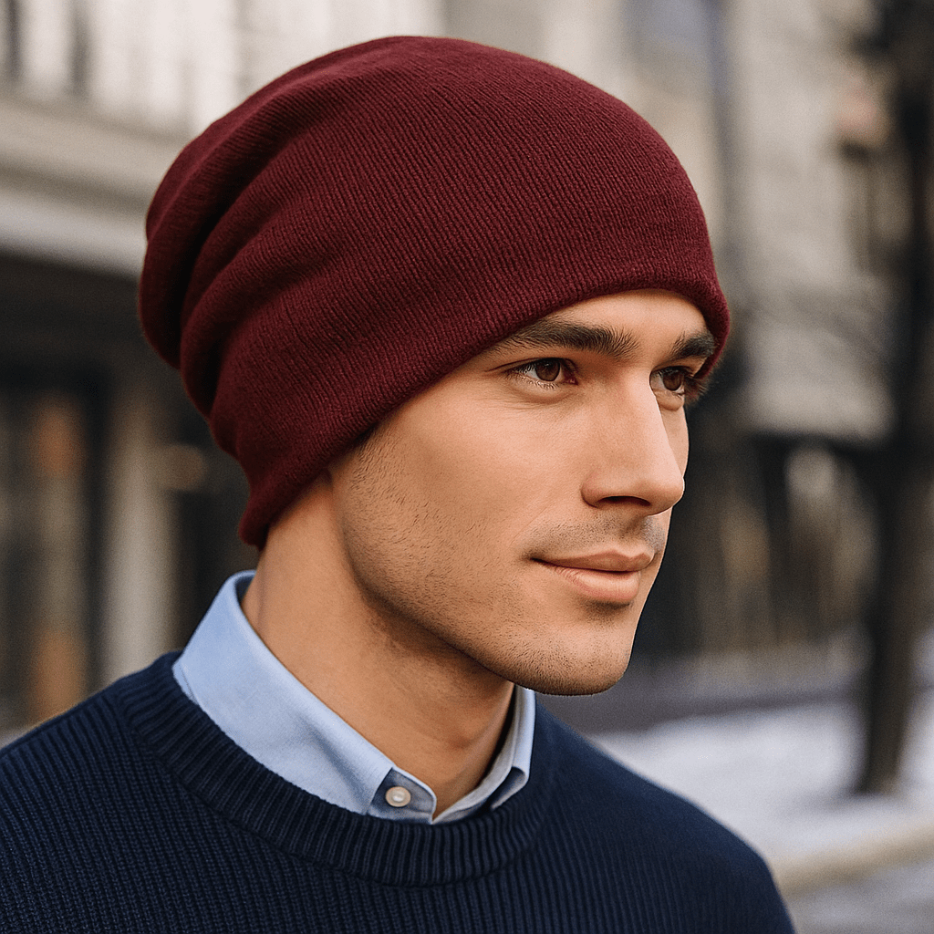 Men's Casual Wool Hat - Warm - Soft - Classic - Beanie