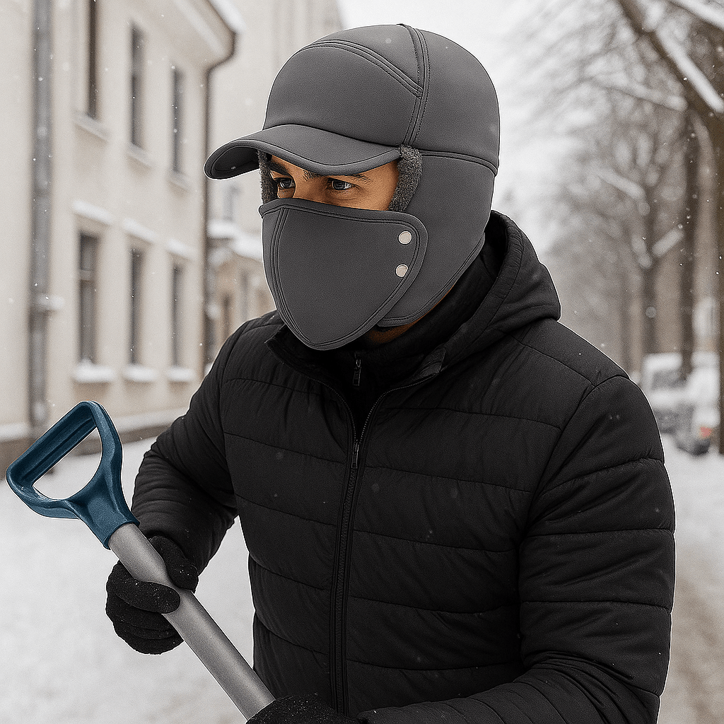 Thermal Trapper Hat - Windproof Winter Cap - Insulated Earflaps