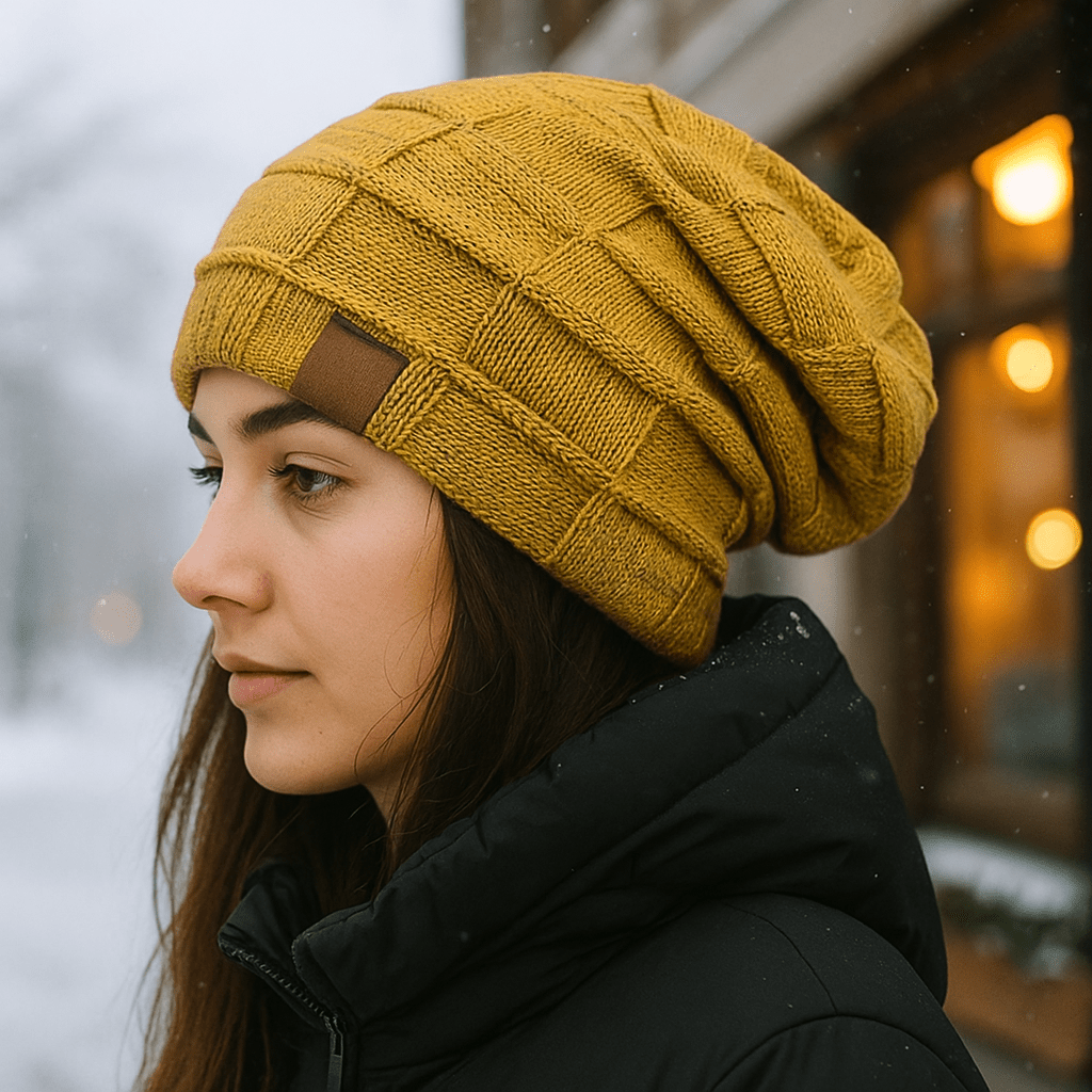 Yves Knitted Beanie - Warm - Comfortable - Soft - Winter Ready