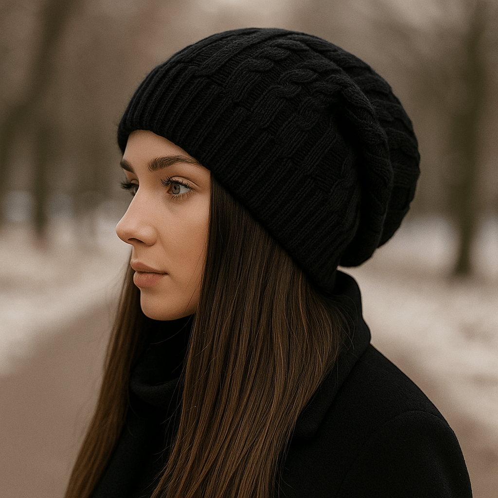 Ladies' Thick Knit Winter Hat - Casual Beanie