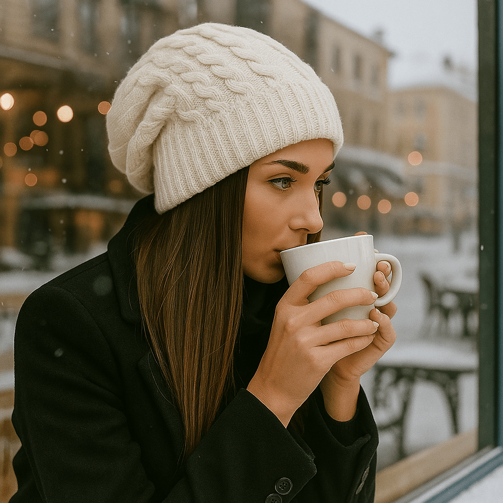 Ladies' Thick Knit Winter Hat - Casual Beanie