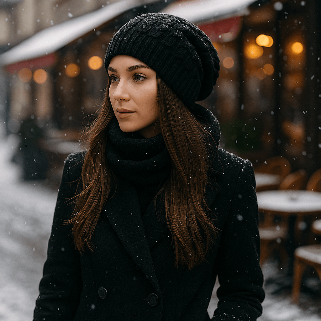 Ladies' Thick Knit Winter Hat - Casual Beanie