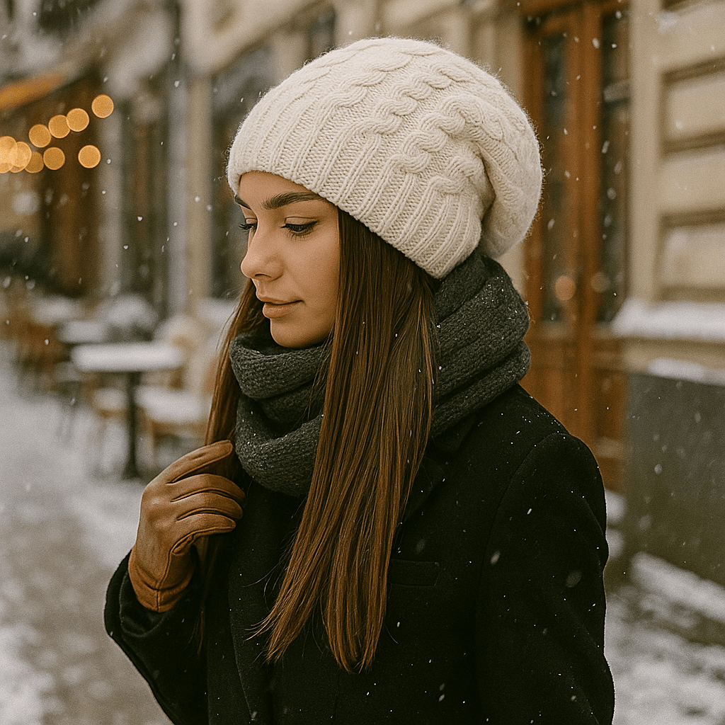 Ladies' Thick Knit Winter Hat - Casual Beanie