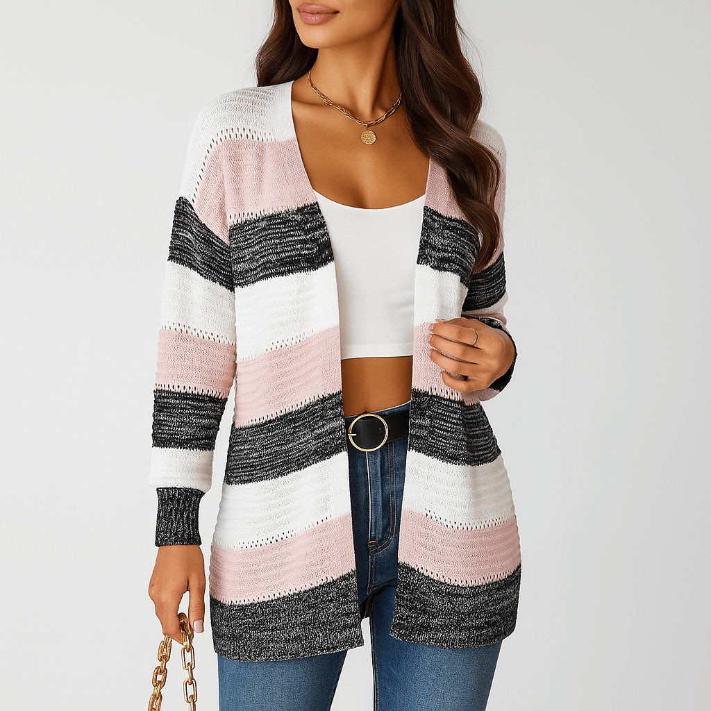 Women's Cardigan - Stylish Open-Front - Comfortable Fit