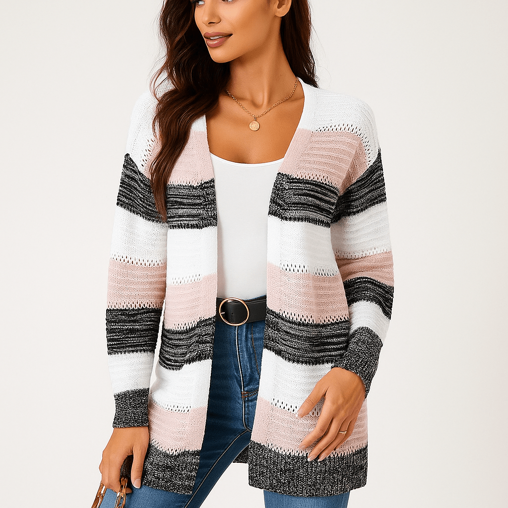 Women's Cardigan - Stylish Open-Front - Comfortable Fit