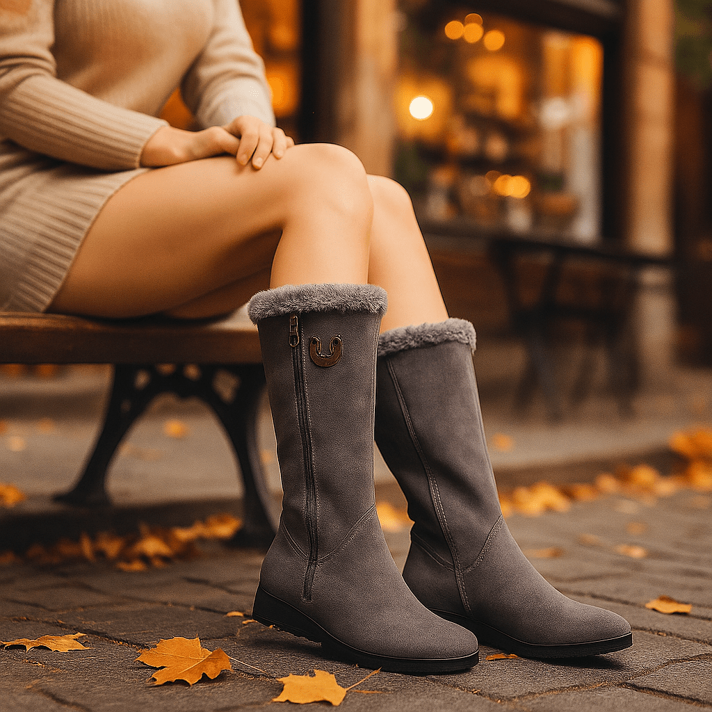 Tina - Stylish Chunky Winter Ankle Boots - Women's Fashion