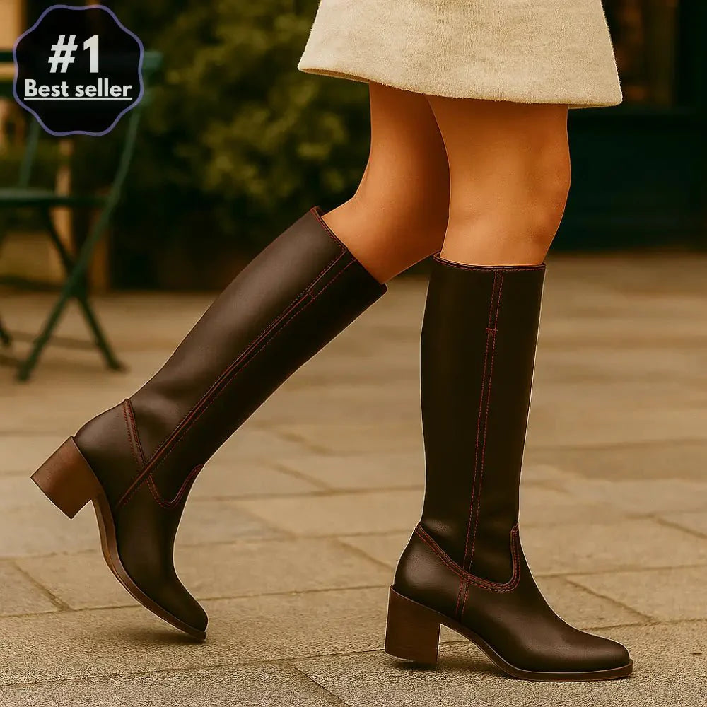 Long Leather Women's Ankle Boots – Limited Edition