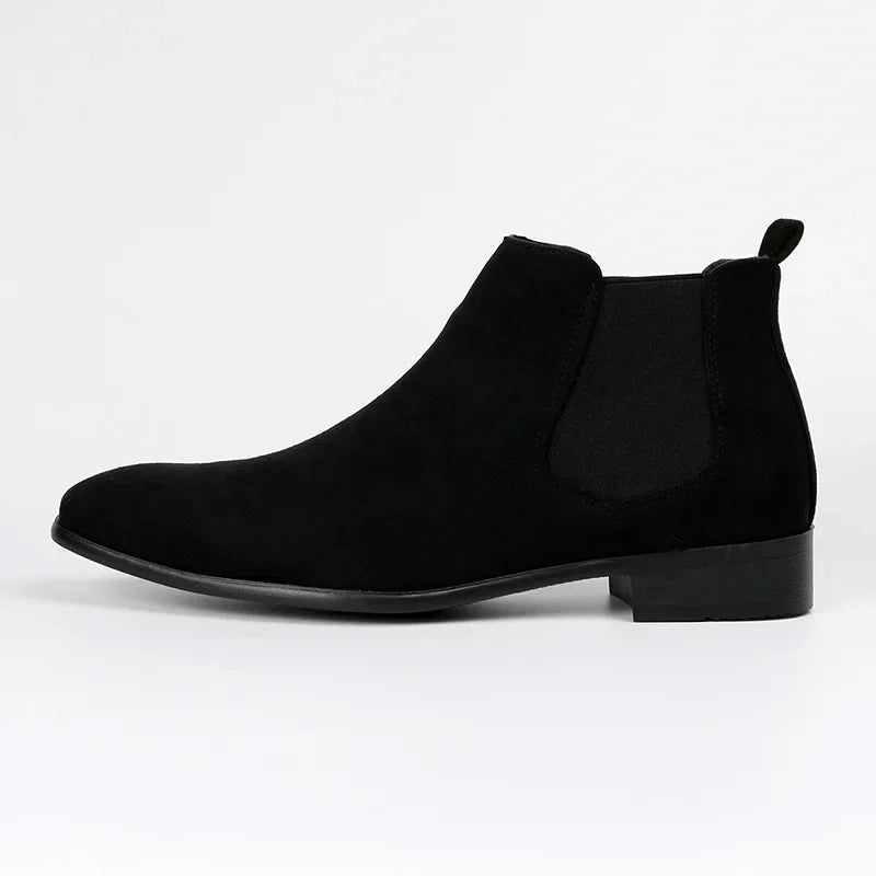 Men's Chelsea Boots - Extended Toe - Elegant Zip Design