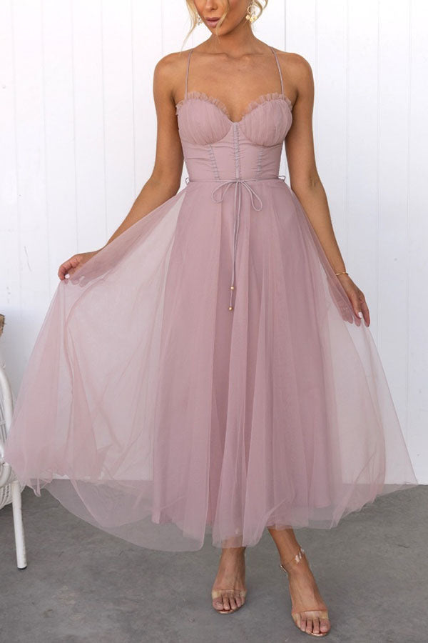 Fairy Tale Maxi Tulle Dress - Elegant Evening Gown