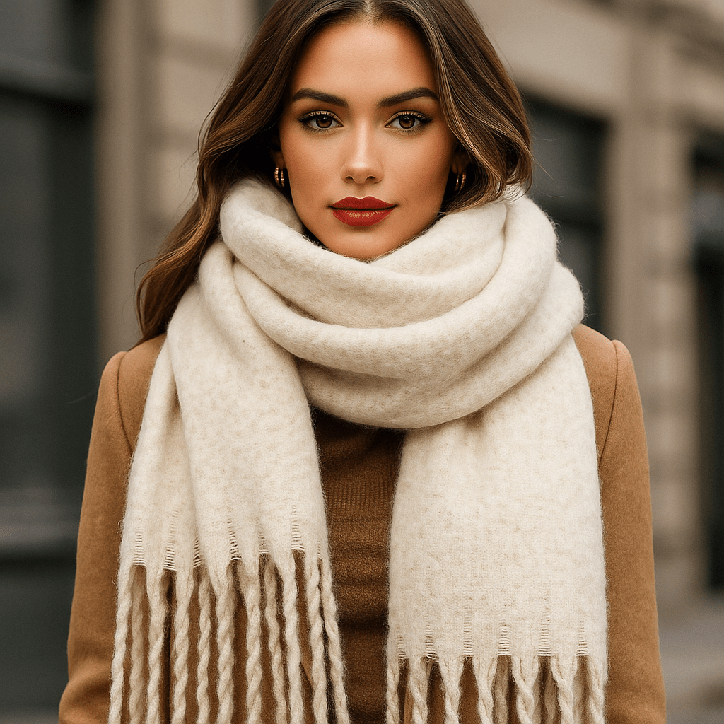 Elira Checked Scarf - Soft - Elegant - Cozy
