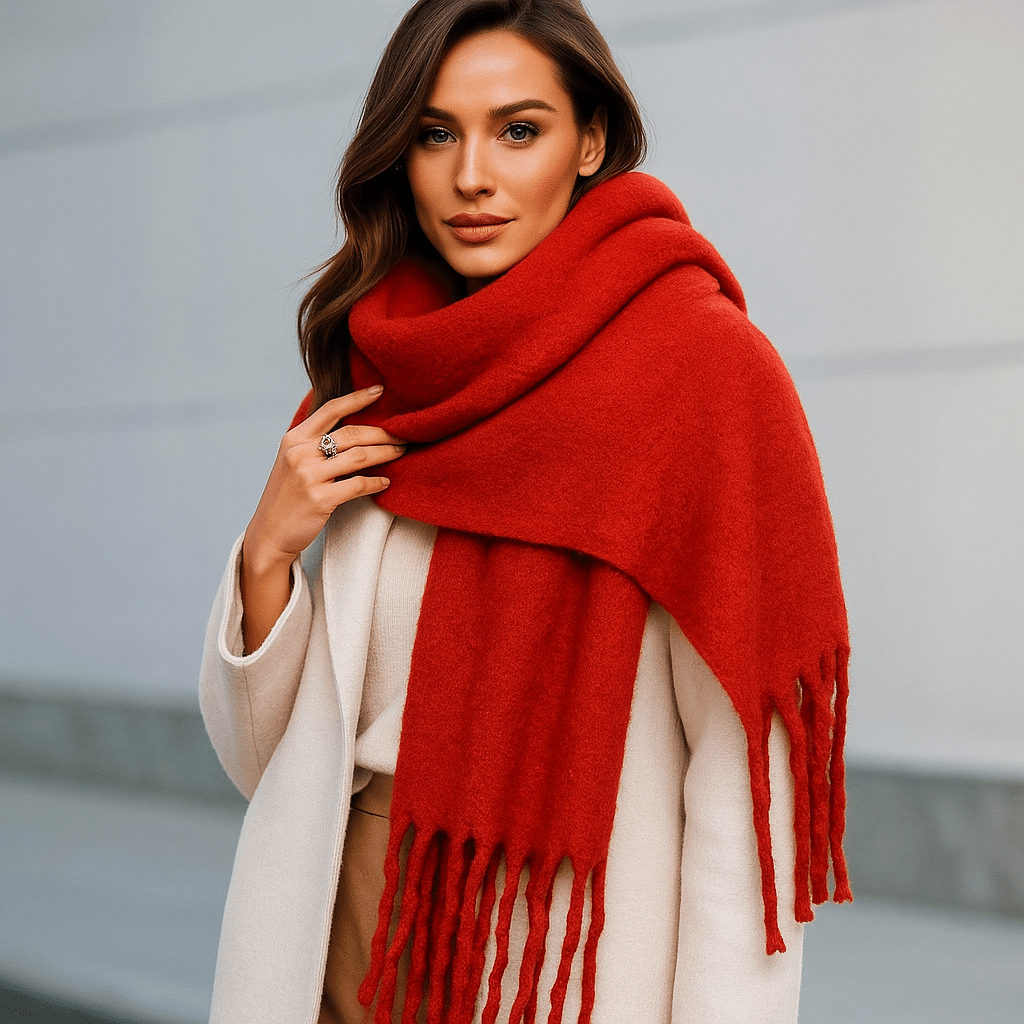 Elira Checked Scarf - Soft - Elegant - Cozy