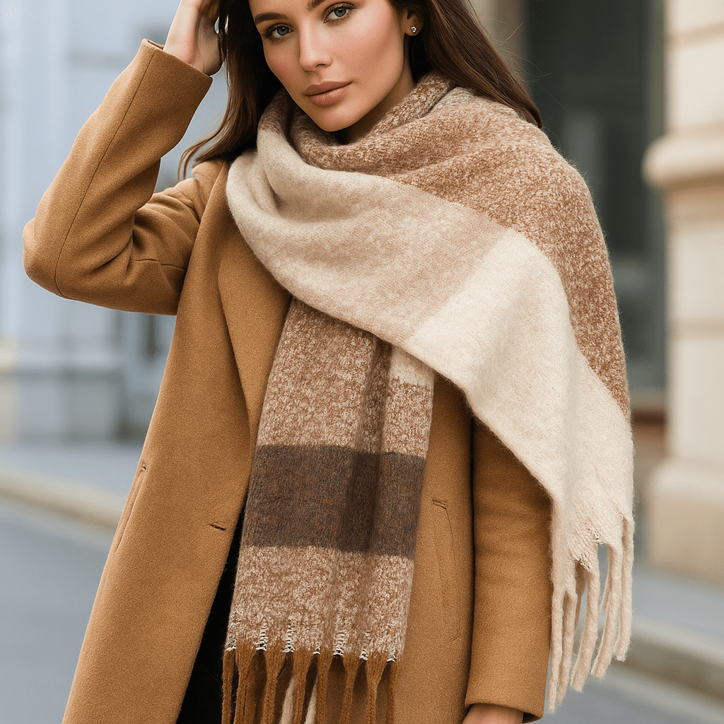 Elira Checked Scarf - Soft - Elegant - Cozy