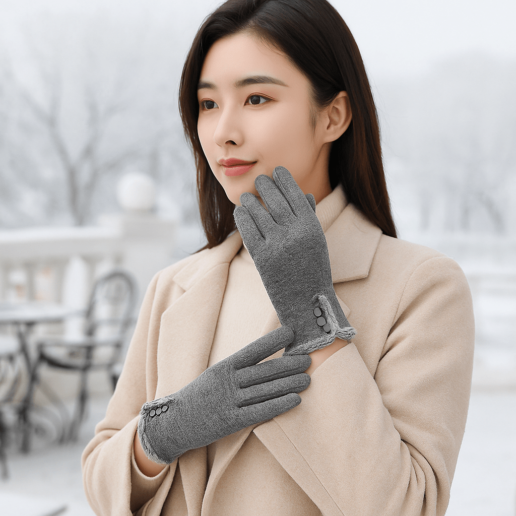 Elegant Winter Touchscreen Gloves - Warm - Stylish - Cozy Comfort