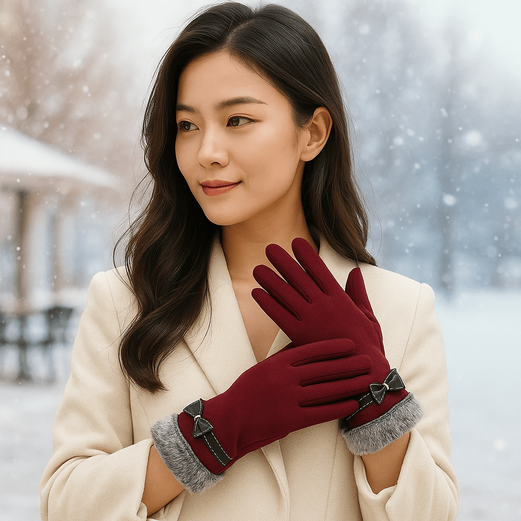 Elegant Winter Touchscreen Gloves - Warm - Stylish - Cozy Comfort