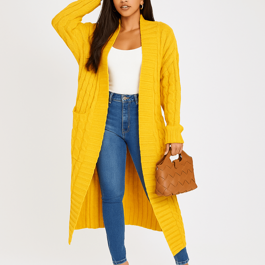 Ella Lang Quilted Cardigan - Everyday Comfort - Chic Style