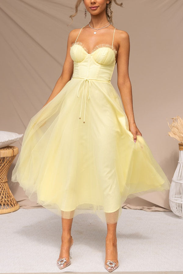 Fairy Tale Maxi Tulle Dress - Elegant Evening Gown