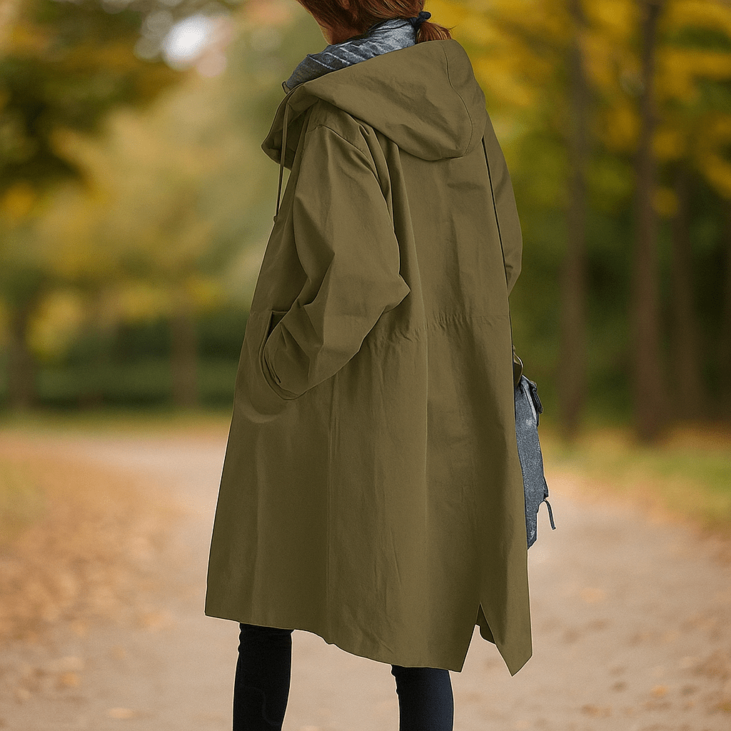 Helena - Waterproof Trench Coat - Hood - Stylish Protection