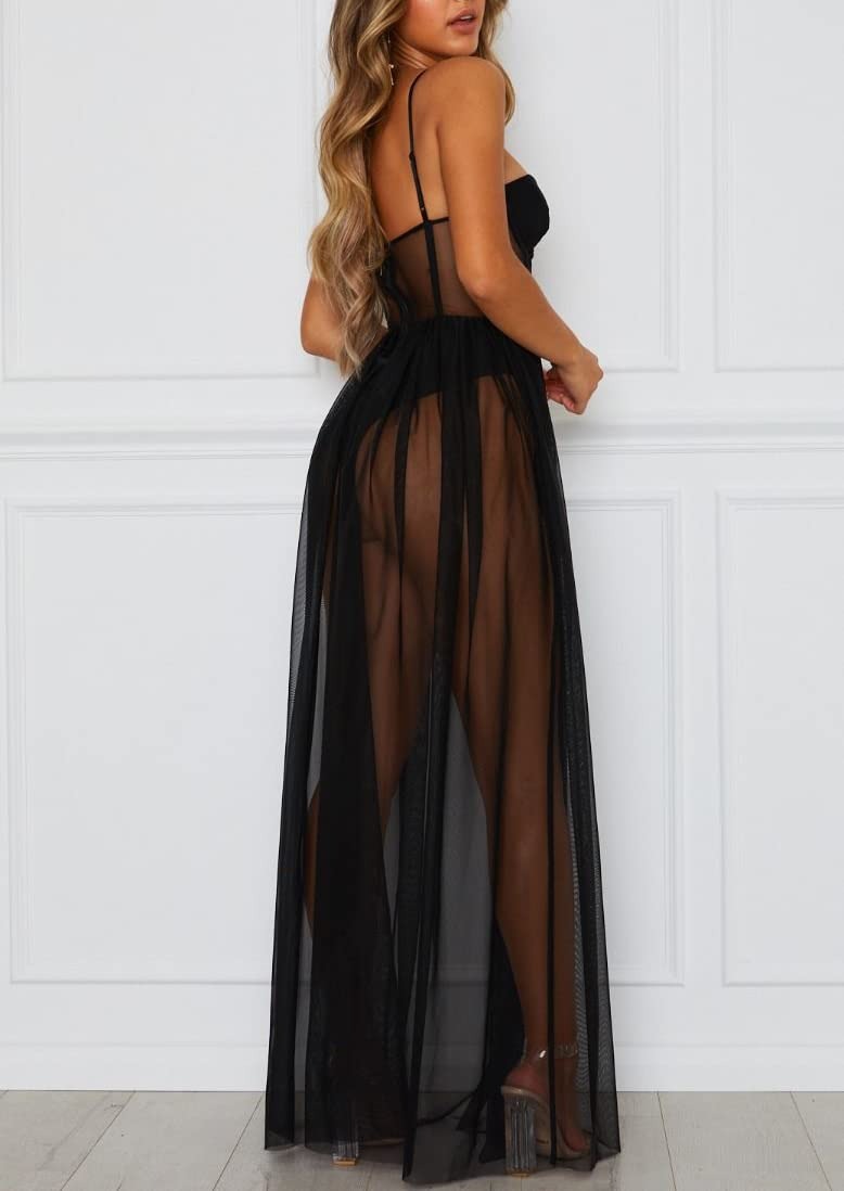 Sarina - Vintage Lace Maxi Dress Sleeveless Elegant