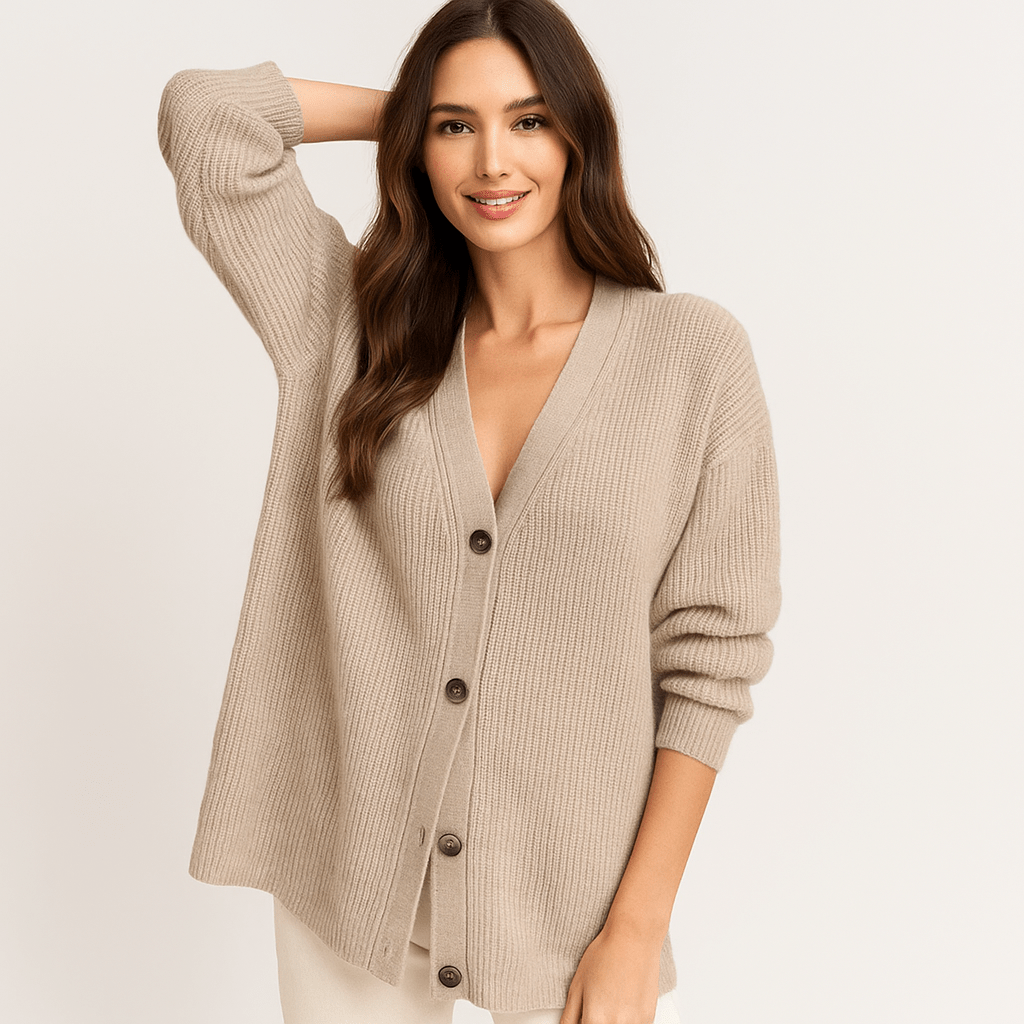 Cocoon Cashmere Cardigan - Soft - Elegant - Timeless - Lightweight Knit