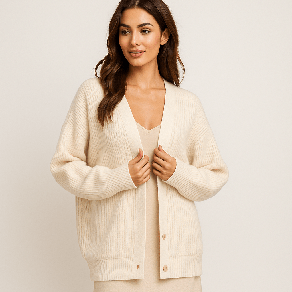 Cocoon Cashmere Cardigan - Soft - Elegant - Timeless - Lightweight Knit