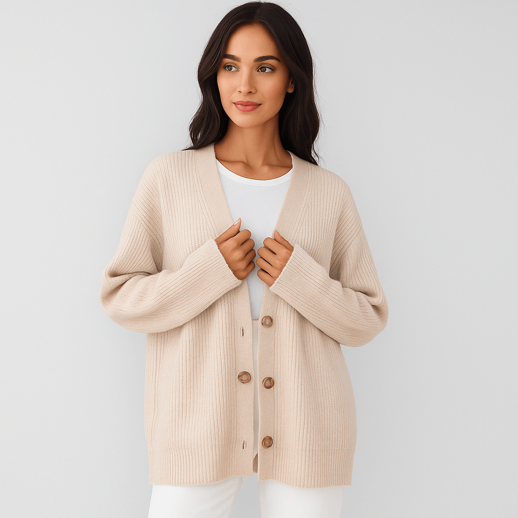 Cocoon Cashmere Cardigan - Soft - Elegant - Timeless - Lightweight Knit