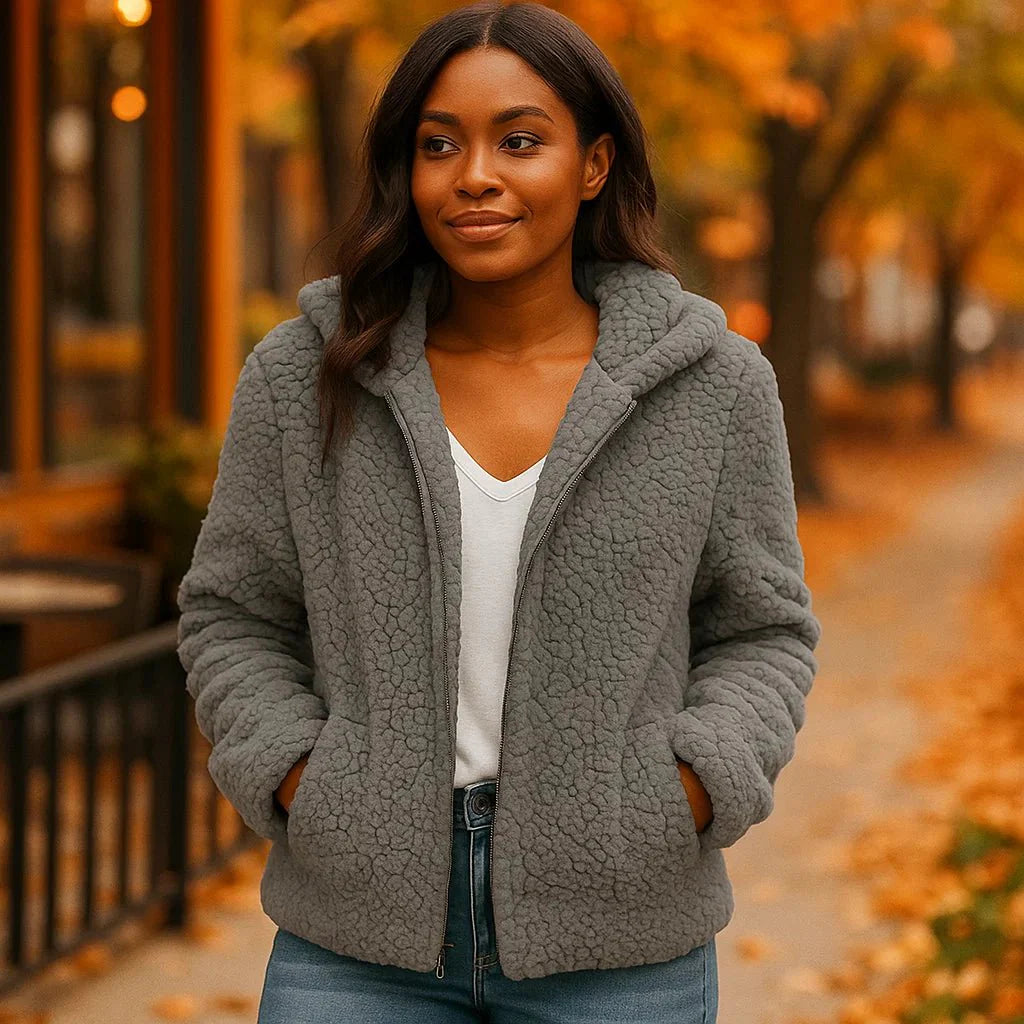 Women's Teddy Fleece Jacket – Warm and Stylish
