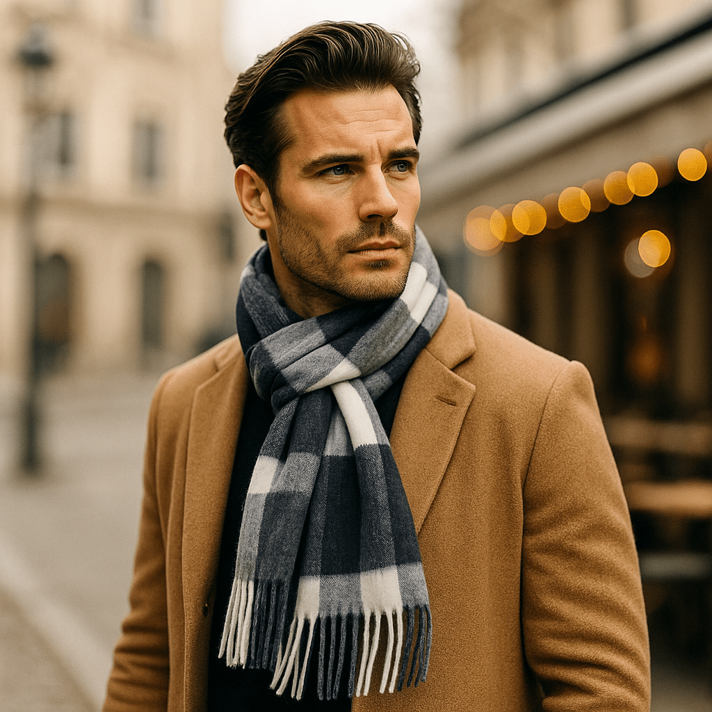 Luxury Wool Scarf - Warm - Soft - Elegant - Winter