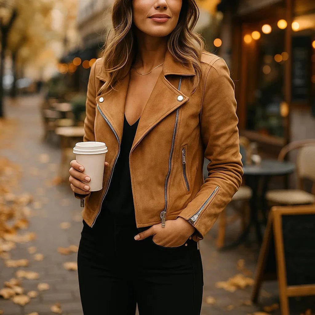 Marielle – Short Sued Jacket - Lightweight Versatile Comfortable Jacket