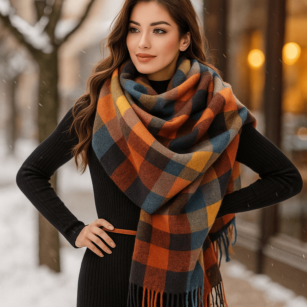 Marlowe - Elegant Soft Cashmere Scarf - Luxury Wrap