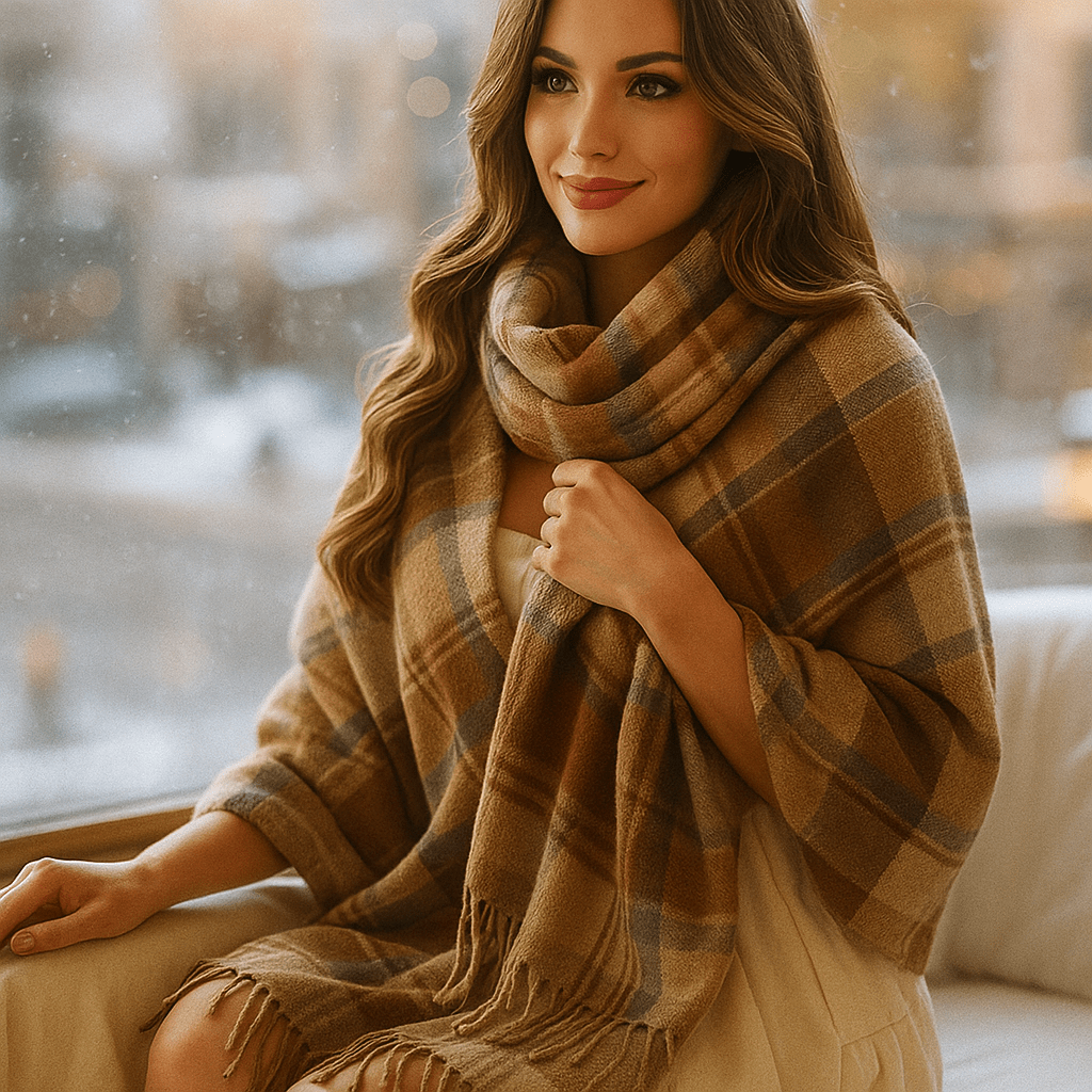 Marlowe - Elegant Soft Cashmere Scarf - Luxury Wrap