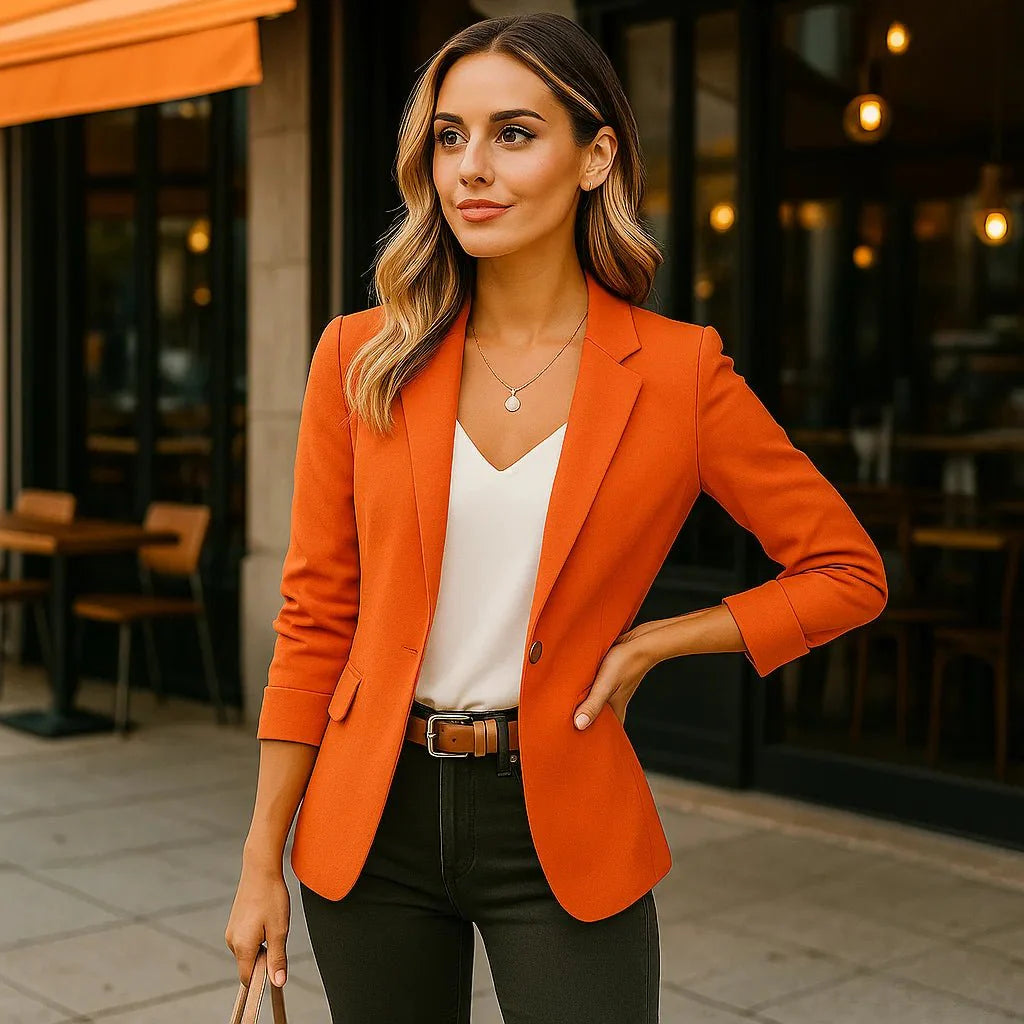 Elegant Women's Blazer - Tailored Fit - Classic Style