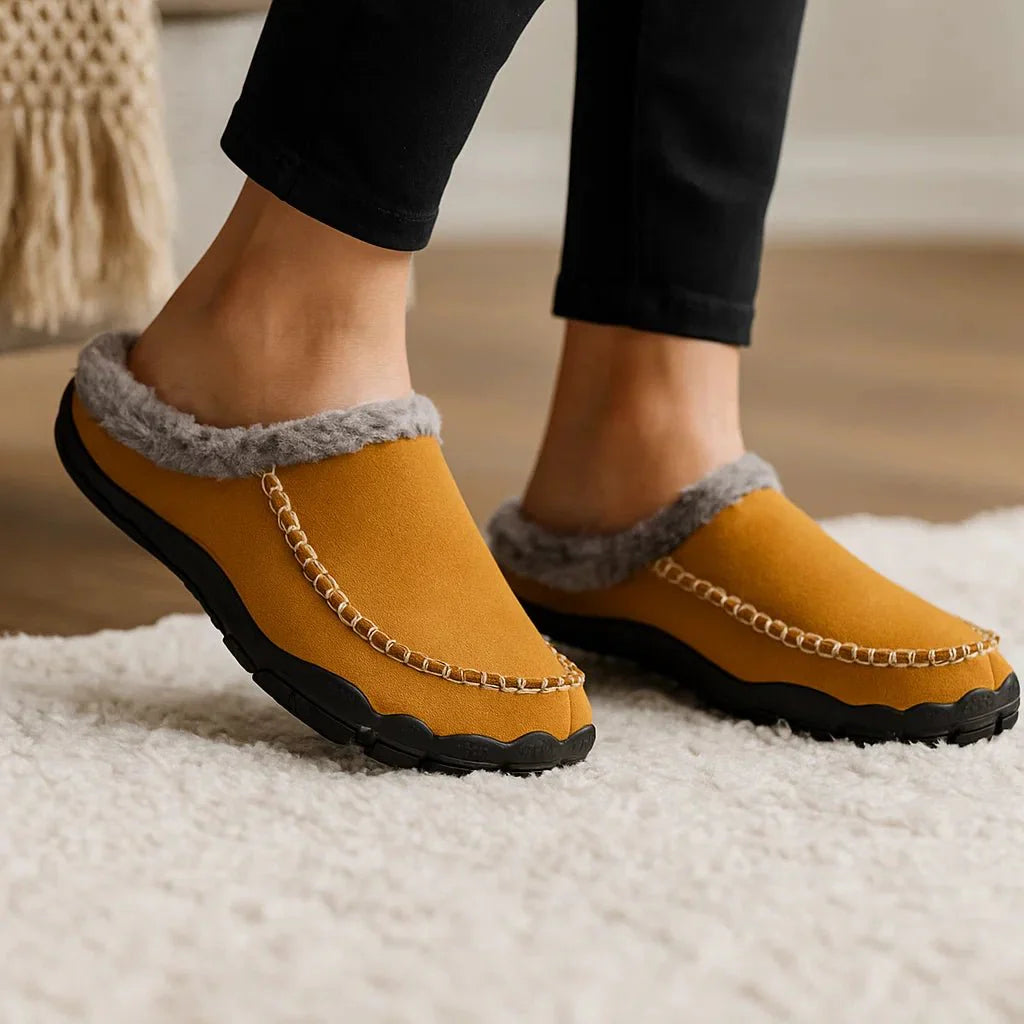 Men's Luxe Slippers - Warmth - Comfort - Plush Lining - Slip-On