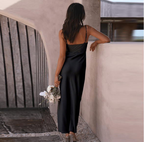 Prom Dress - Elegant Strappy Evening Gown