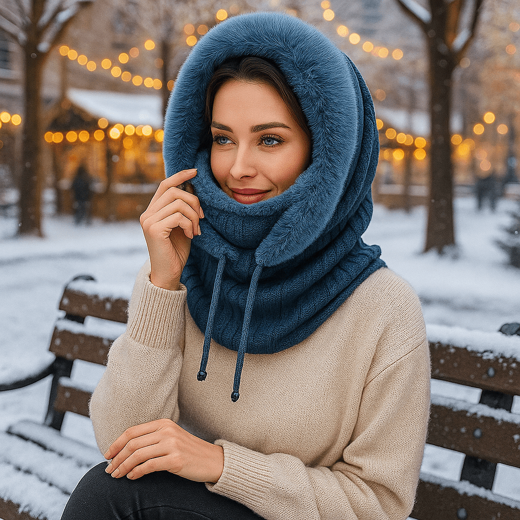 Olivia - Winter Knit Set - Lined Hood