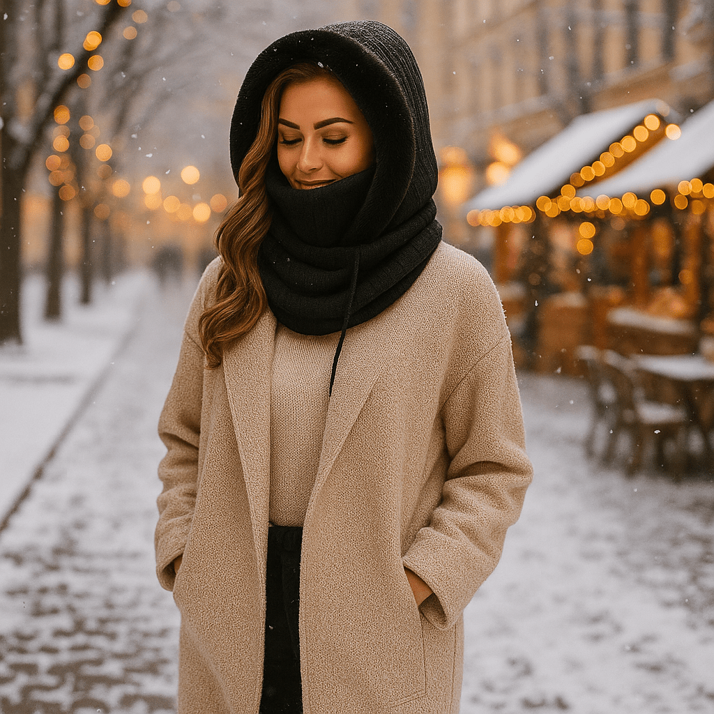 Olivia - Winter Knit Set - Lined Hood