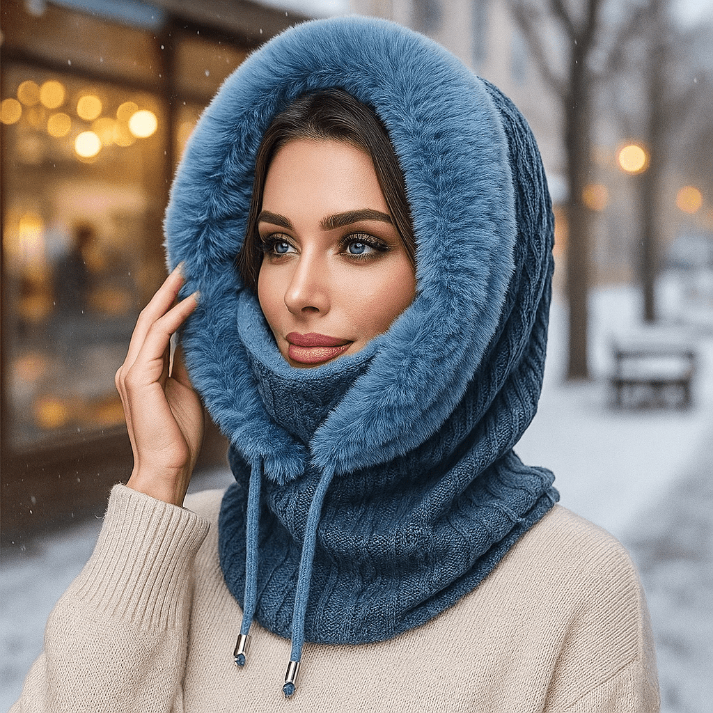 Olivia - Winter Knit Set - Lined Hood