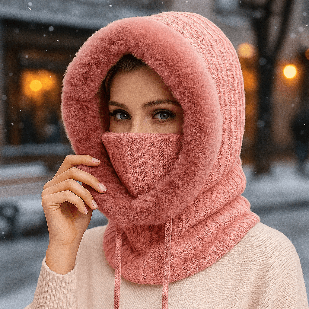 Olivia - Winter Knit Set - Lined Hood