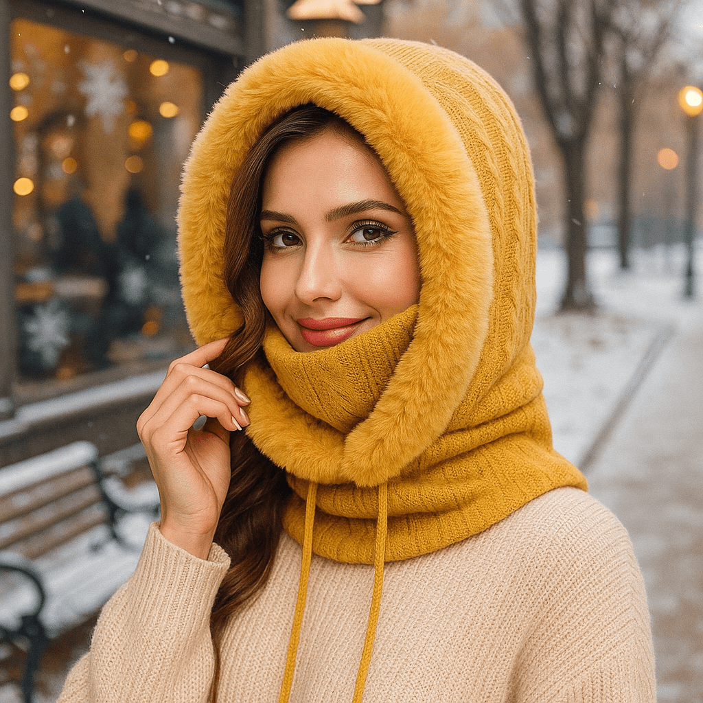 Olivia - Winter Knit Set - Lined Hood