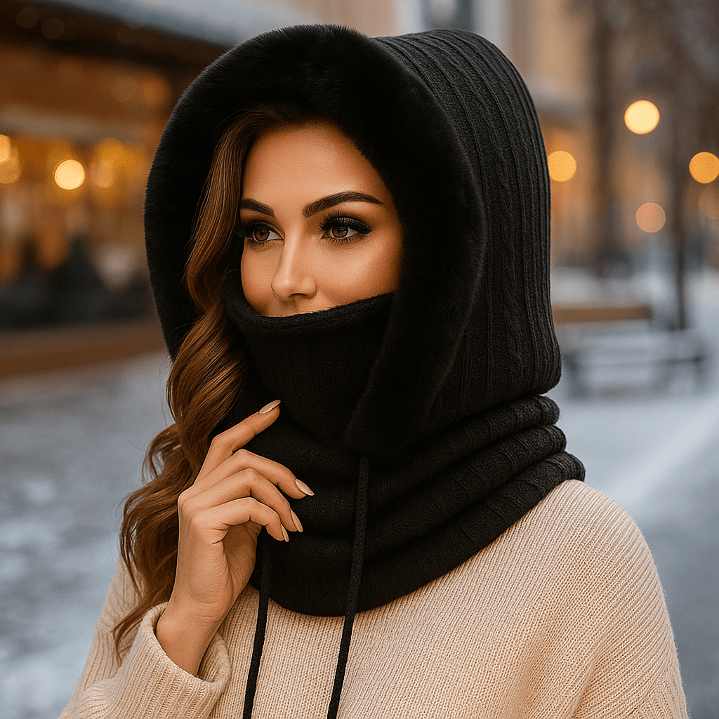 Olivia - Winter Knit Set - Lined Hood