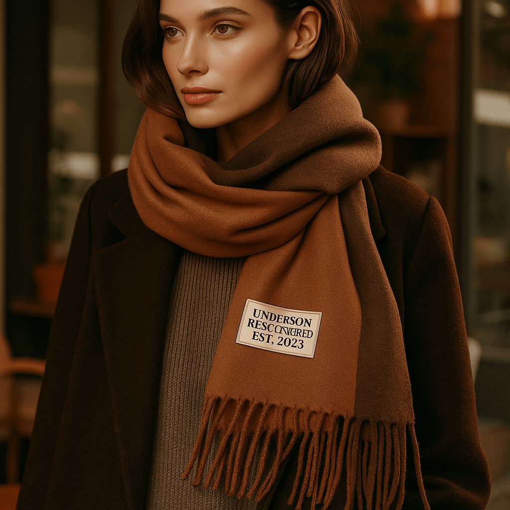 Oneka - Winter Cashmere Scarf - Warm - Luxurious - Cozy - Soft