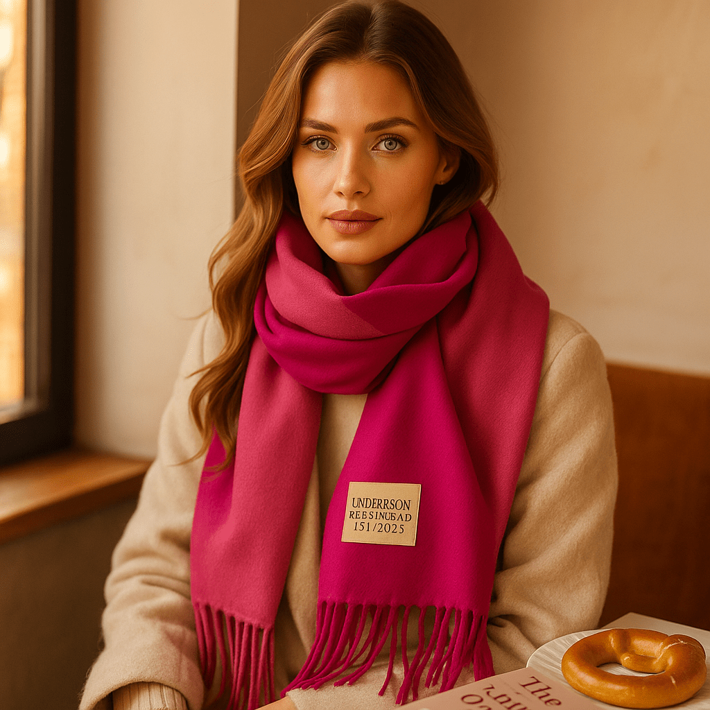 Oneka - Winter Cashmere Scarf - Warm - Luxurious - Cozy - Soft