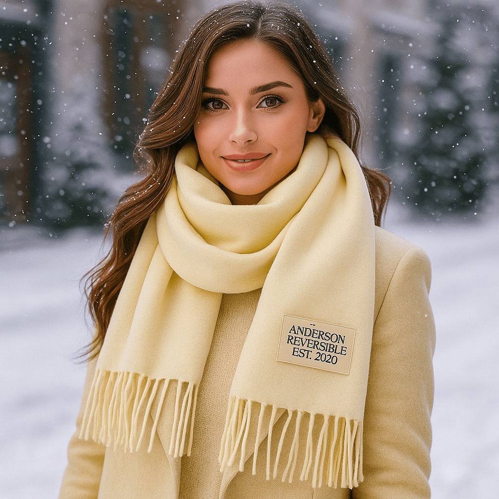 Oneka - Winter Cashmere Scarf - Warm - Luxurious - Cozy - Soft