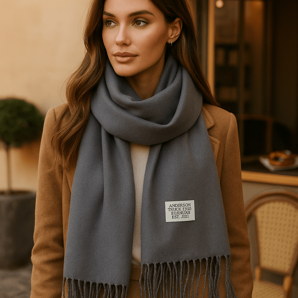 Oneka - Winter Cashmere Scarf - Warm - Luxurious - Cozy - Soft