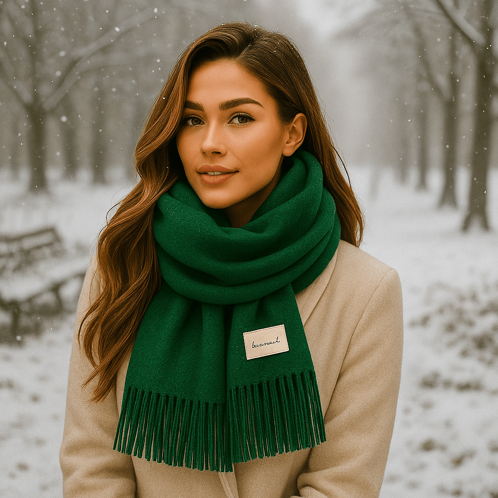 Oneka - Winter Cashmere Scarf - Warm - Luxurious - Cozy - Soft