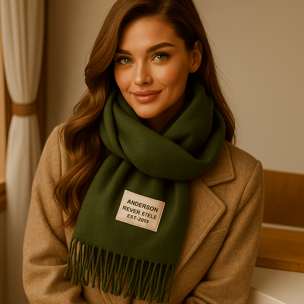 Oneka - Winter Cashmere Scarf - Warm - Luxurious - Cozy - Soft