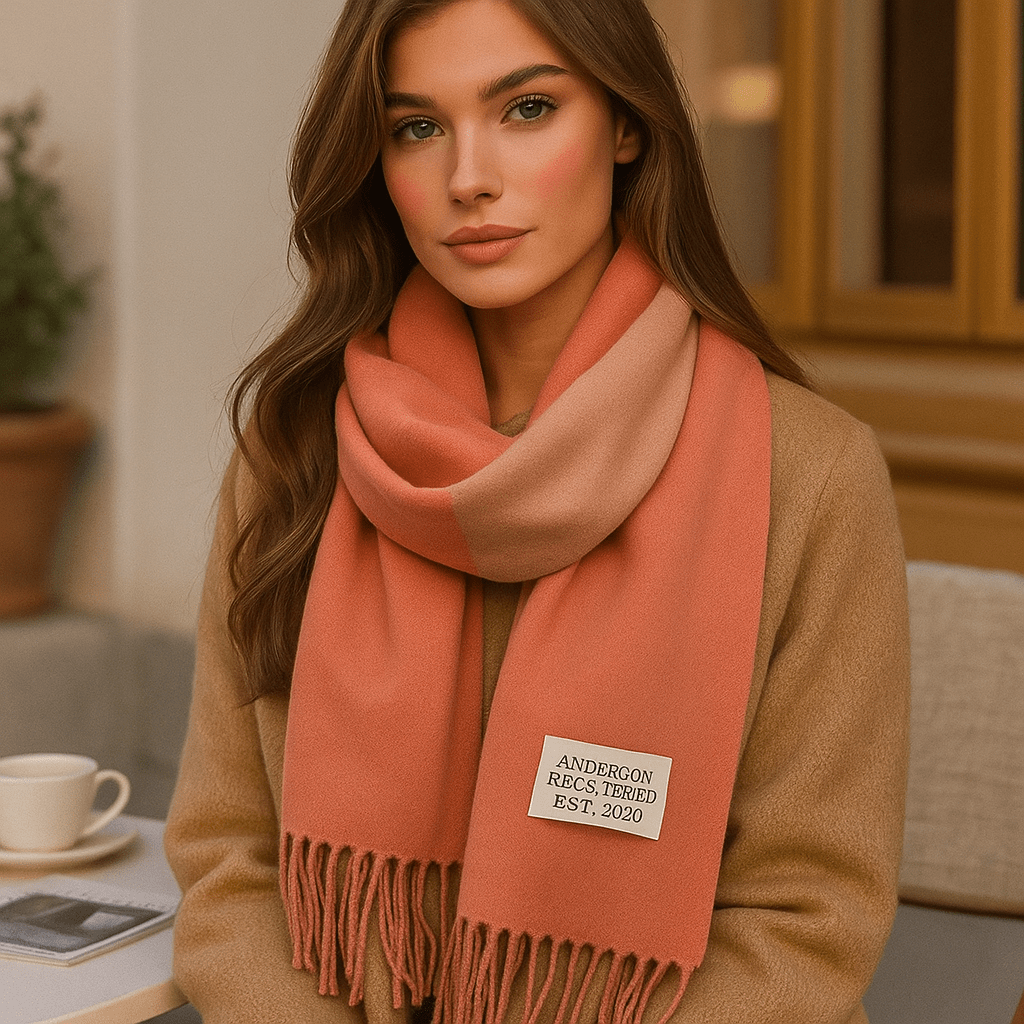 Oneka - Winter Cashmere Scarf - Warm - Luxurious - Cozy - Soft